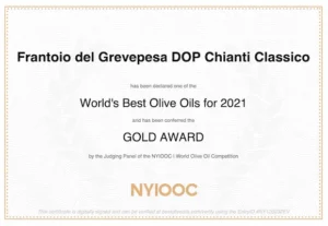 Chianti Classico EVO DOP award - Frantoio Del Grevepesa